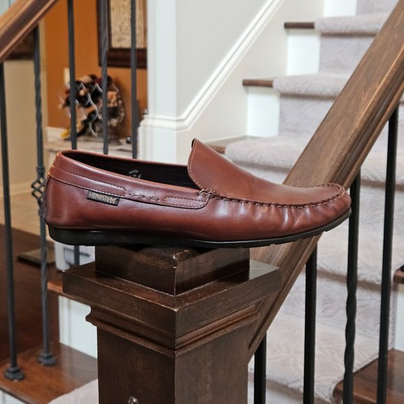 Mephisto Brown Leather Loafers - Picture 7 of 16